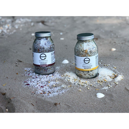 Organic Bath Salts Set with Natural Dried Flowers