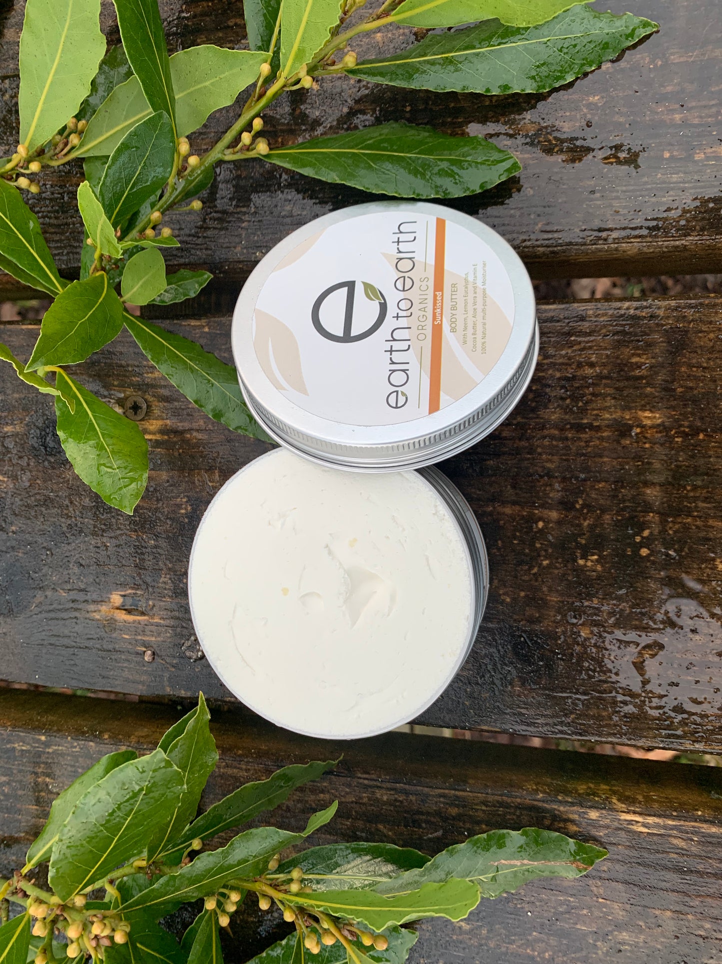 sunkissed citronella body butter on table