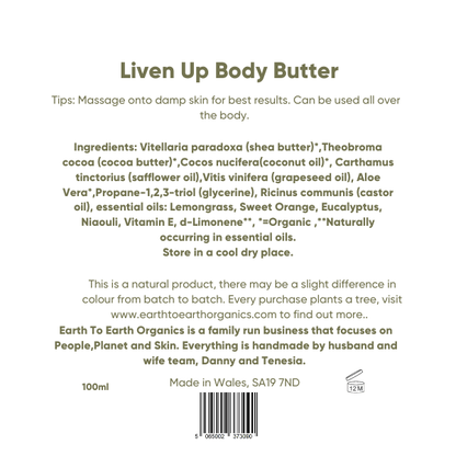 Liven Up Body Butter (with Lemongrass and Orange)